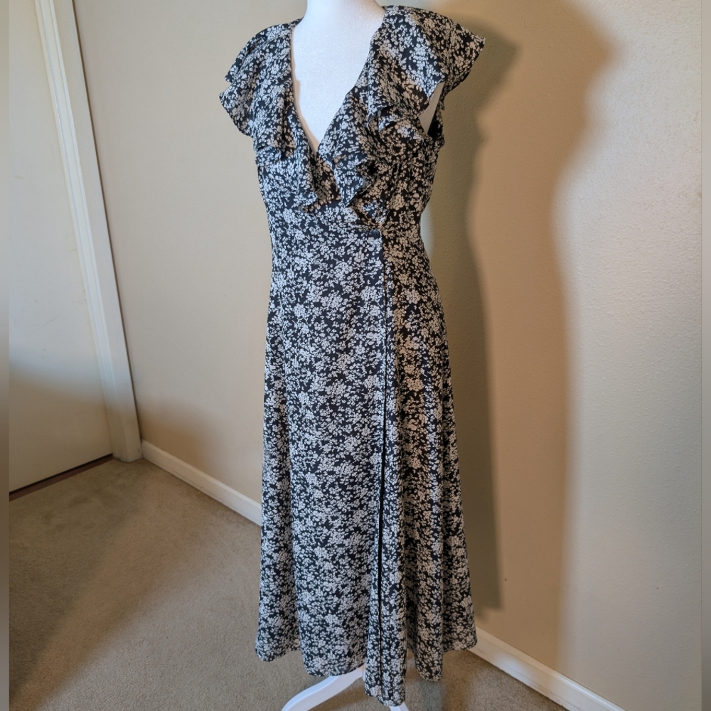 Vintage Y2K Floral Ruffle Dress
